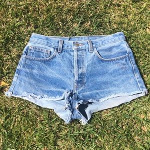 Denim shorts